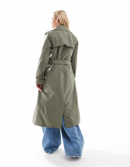 Petite Longline Belted Trench