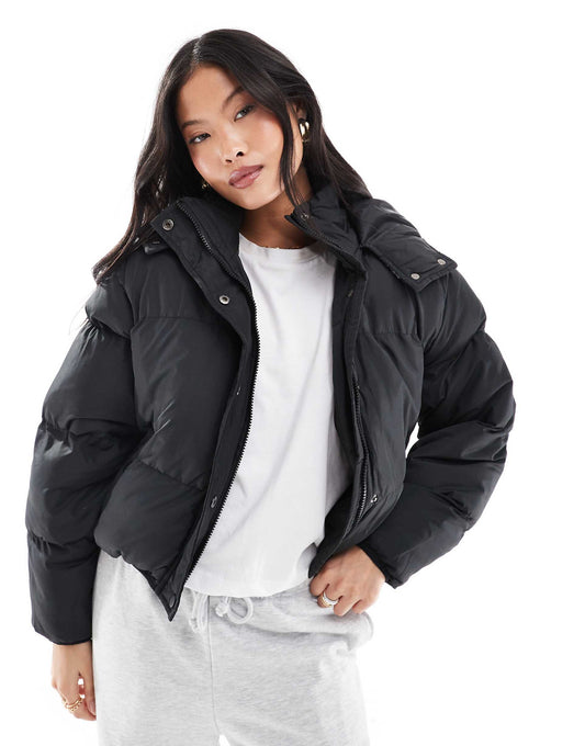 Petite Hooded Puffer Jacket