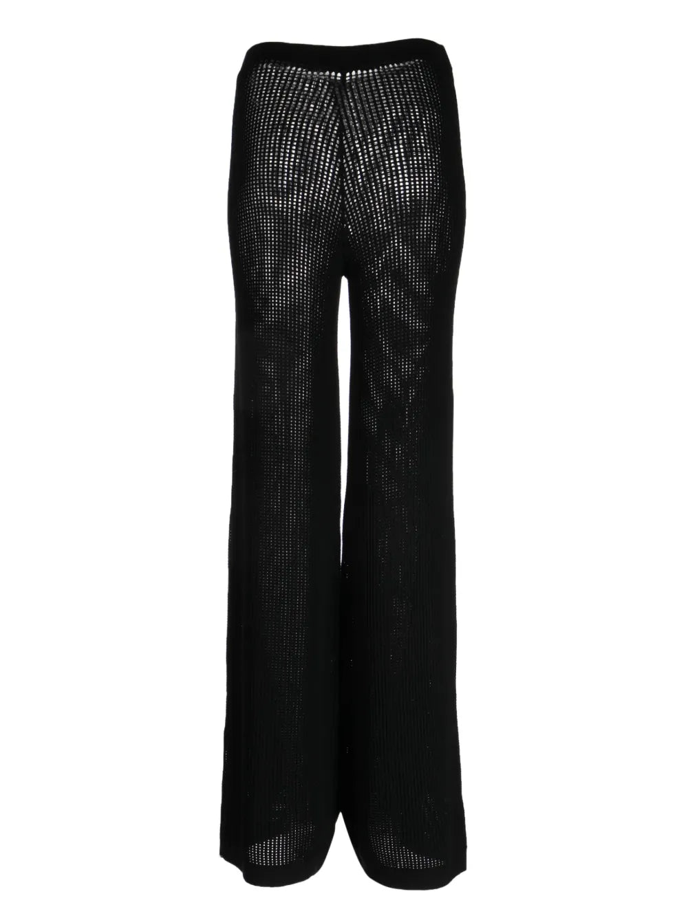 High-Waist Knitted Trousers