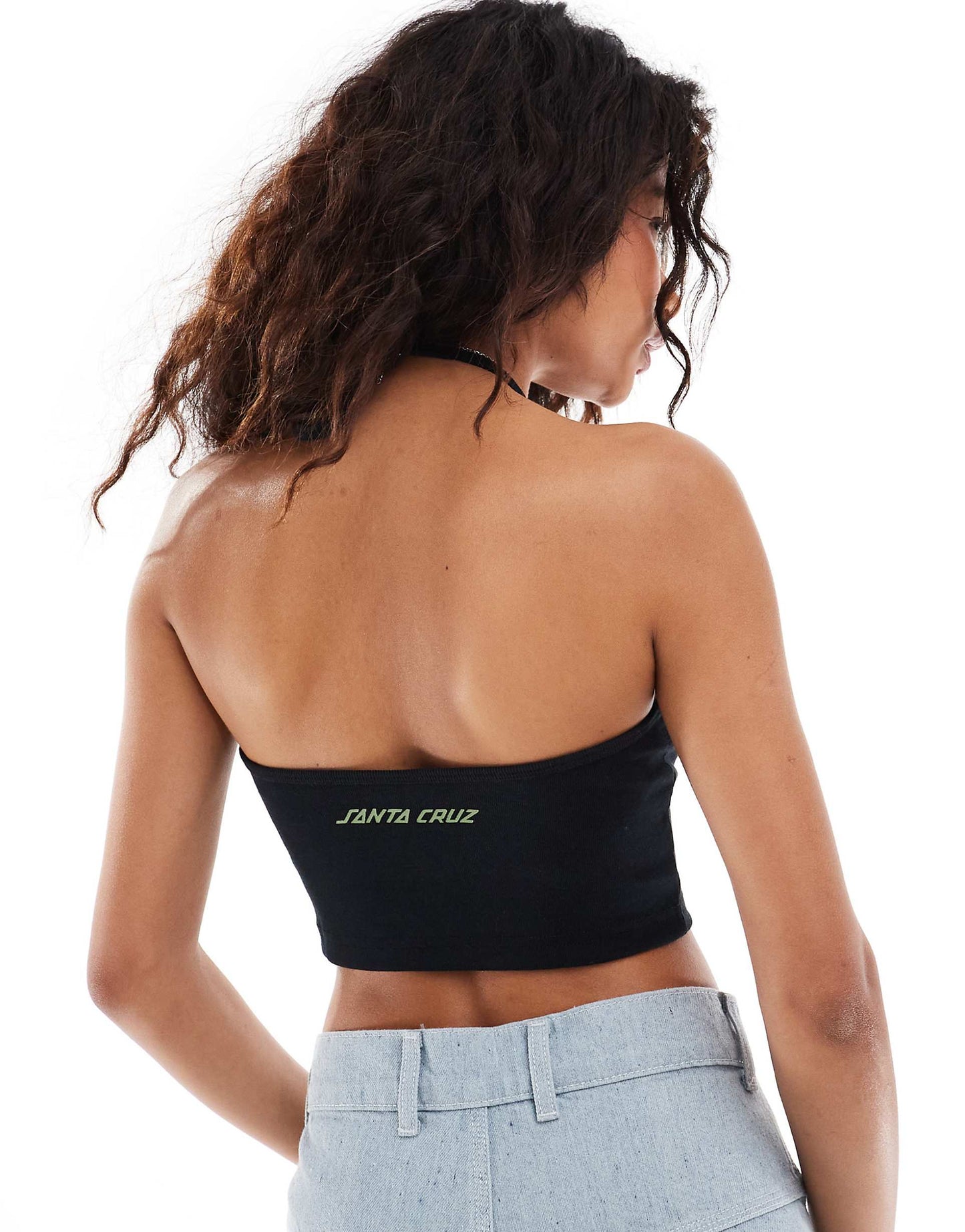 Embroidered Halterneck Top