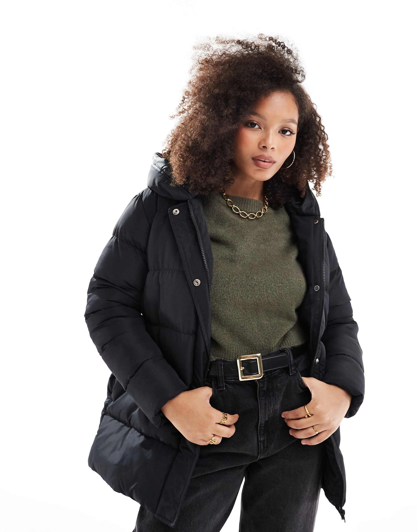 Mid Length Puffer Jacket