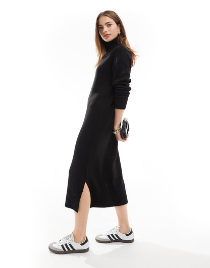Roll Neck Maxi Jumper Dress