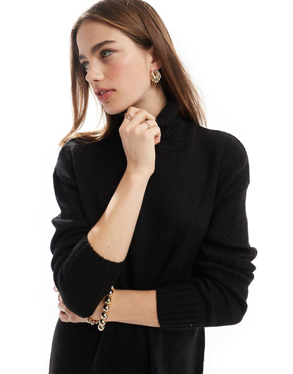 Roll Neck Maxi Jumper Dress