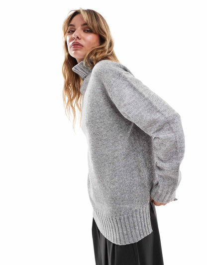 Roll Neck Oversized Jumper