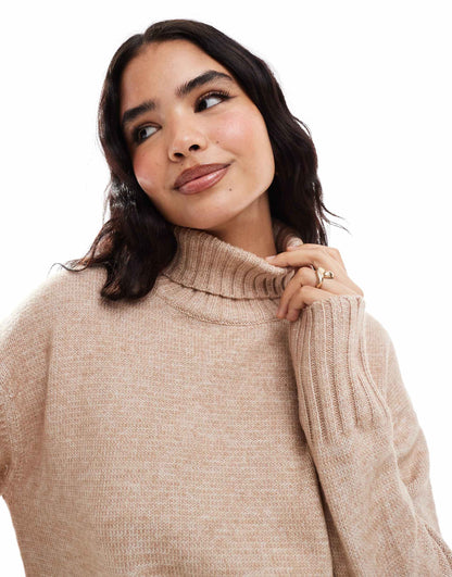 Roll Neck Oversized Jumper
