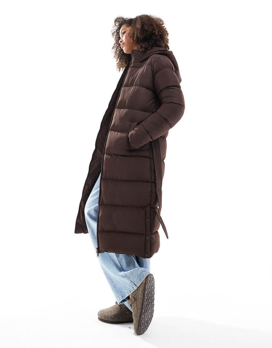 Maxi Belted Puffer Coat