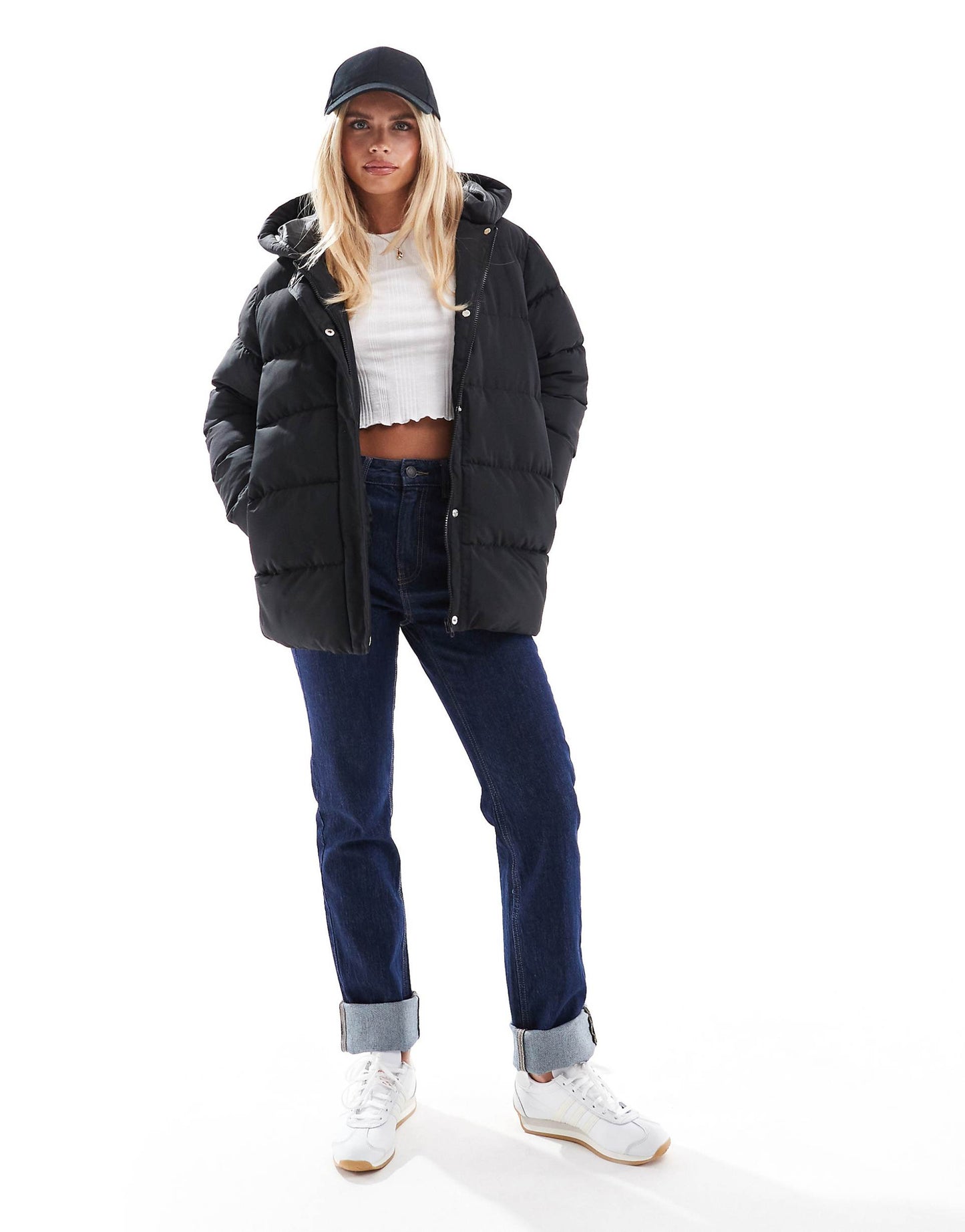 Petite Mid Length Puffer Jacket