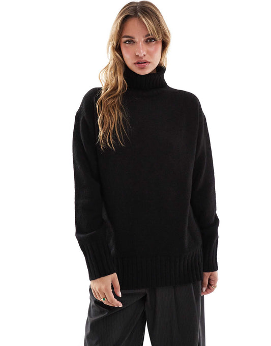 Roll Neck Oversized Jumper