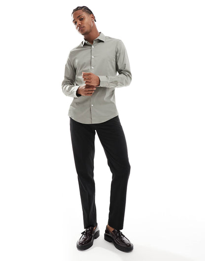 Stretch Slim Fit Work Shirt