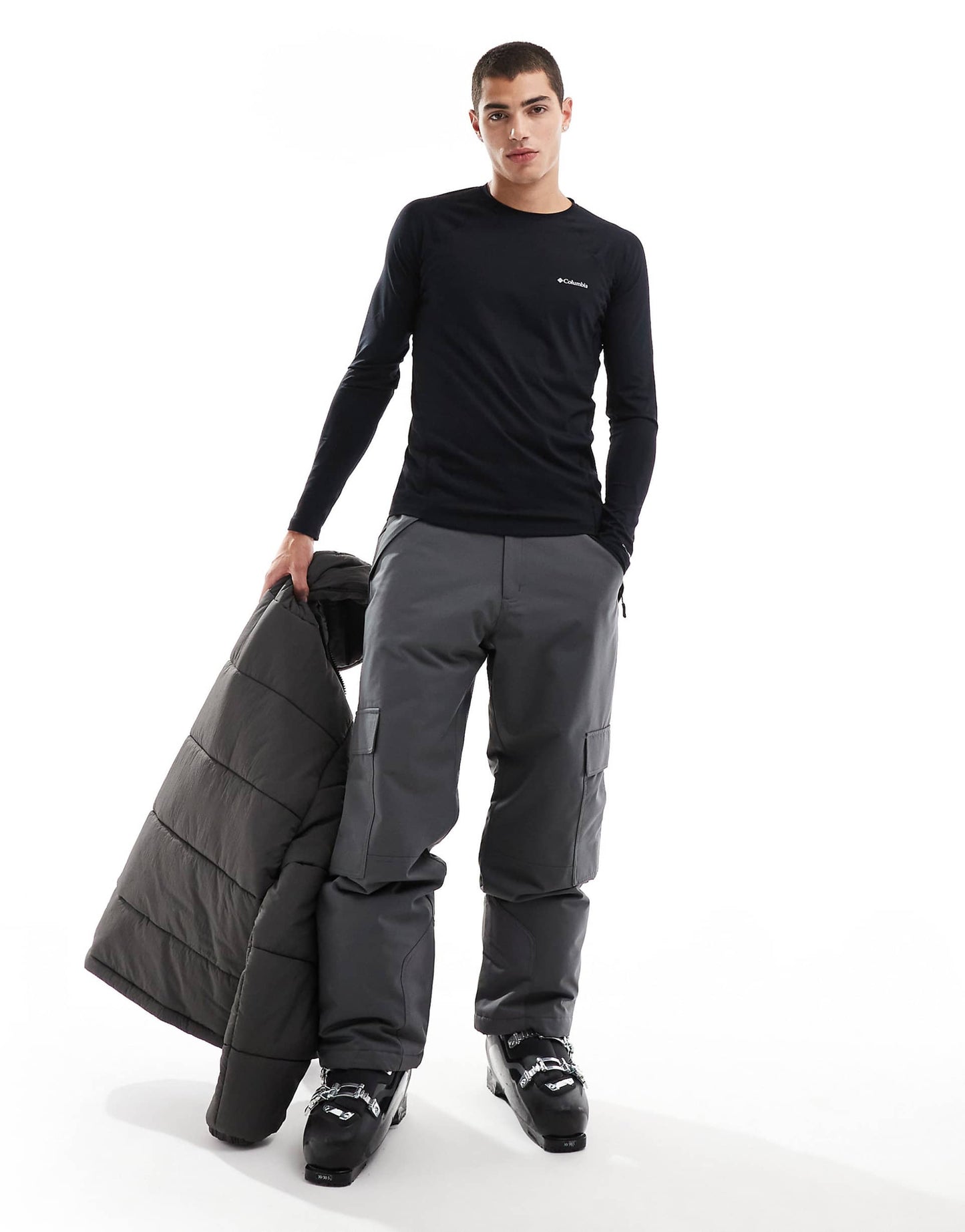 Midweight Stretch Long Sleeve Ski Baselayer Top