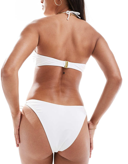 Tie Detail V Front Bikini Bottom