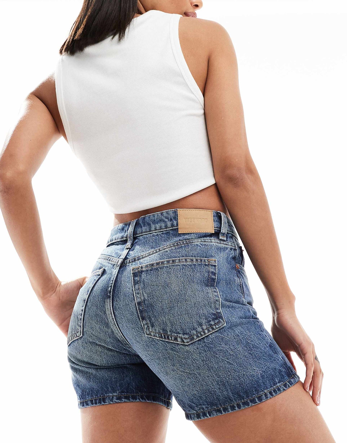 Eya High Waist Denim Shorts