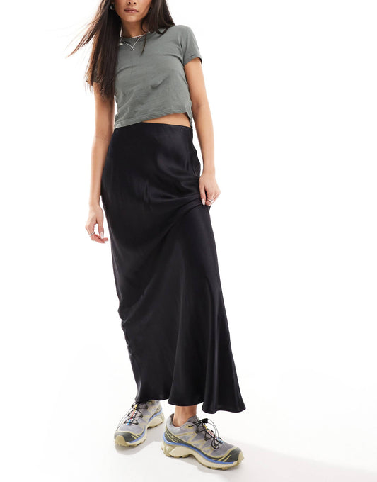 Satin Maxi Skirt