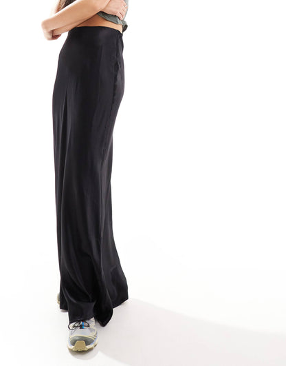 Satin Maxi Skirt