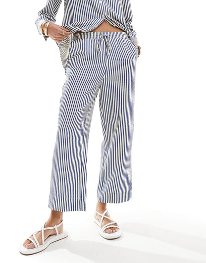 Seersucker Pull On Trouser Co-Ord