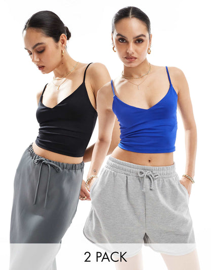 Polyamide Cami Top 2 Pack