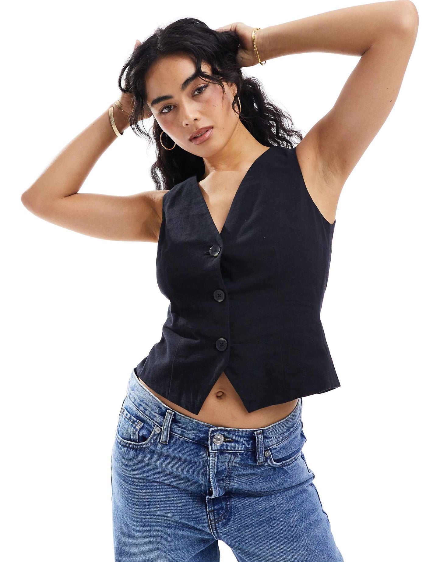 Open Back Detail Waistcoat
