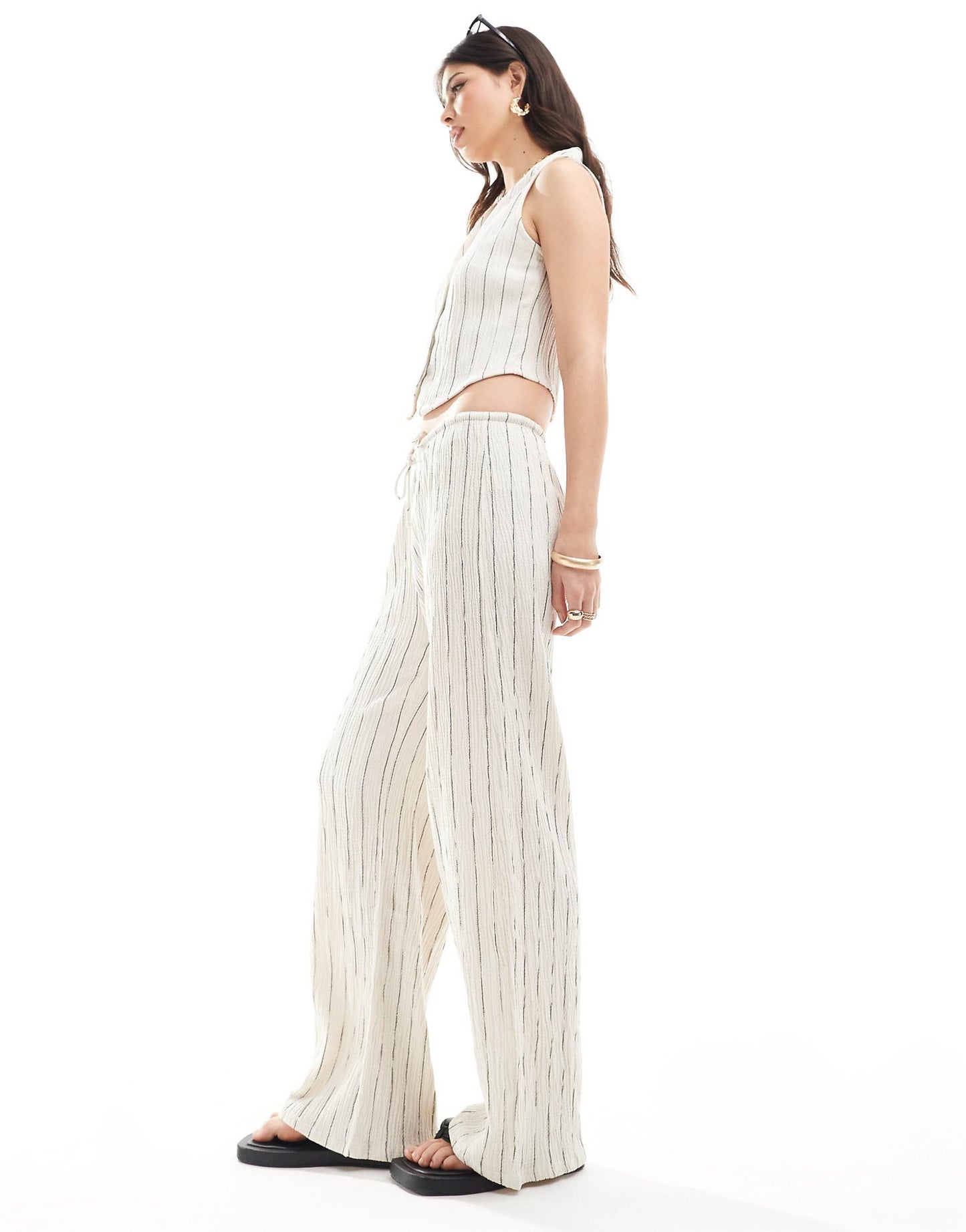 Crinkle Pull On Trouser Co-Ord