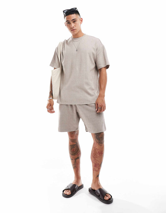 Co-Ord Textured Jersey Short