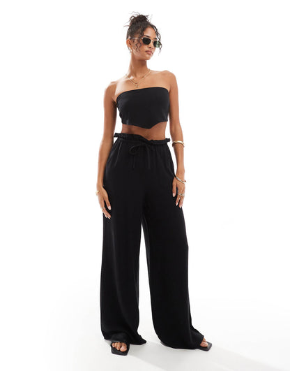 Tulum Draw String Wide Leg Beach Trouser Co-Ord