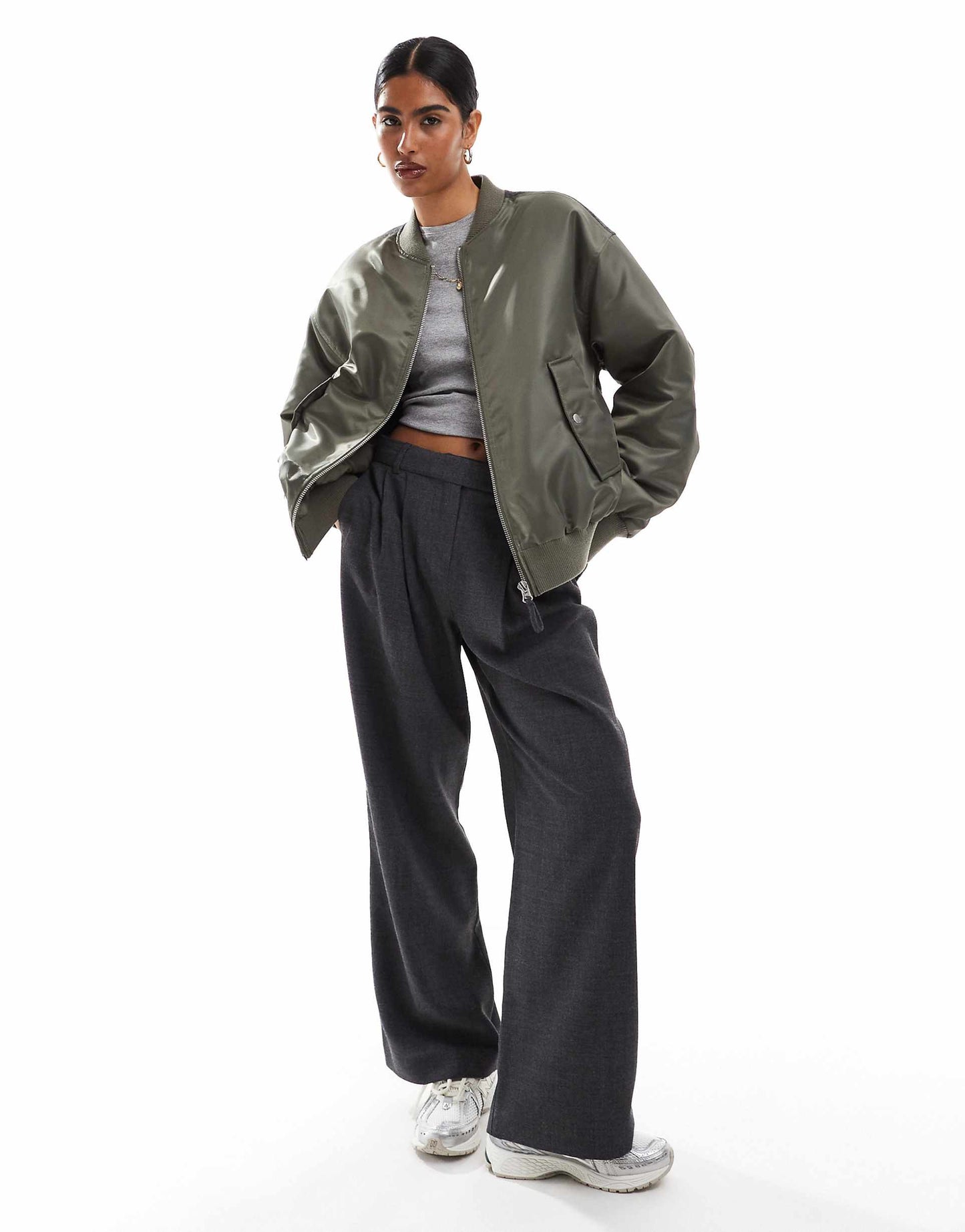 Spliced Bomber Jacket