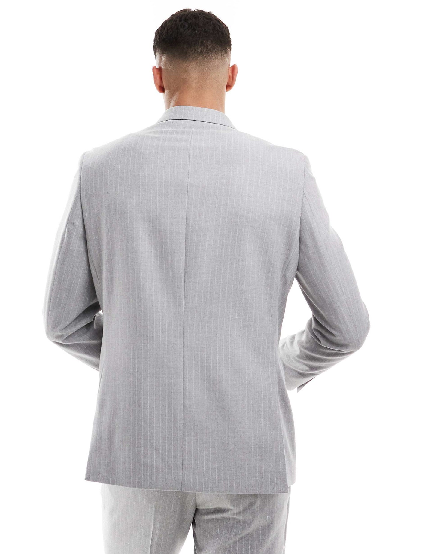 Crepe Stripe Suit Jacket