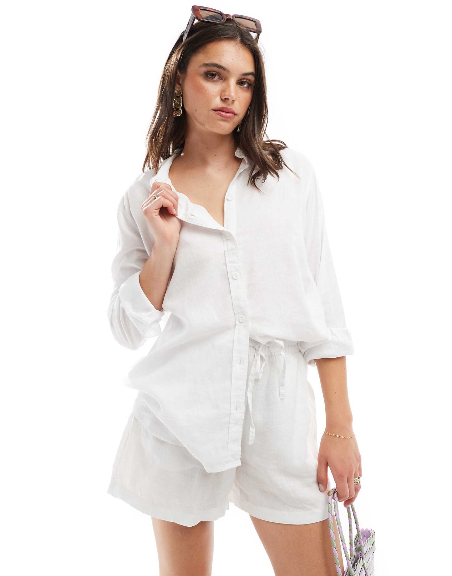 Linen Oversized Shirt Co-Ord