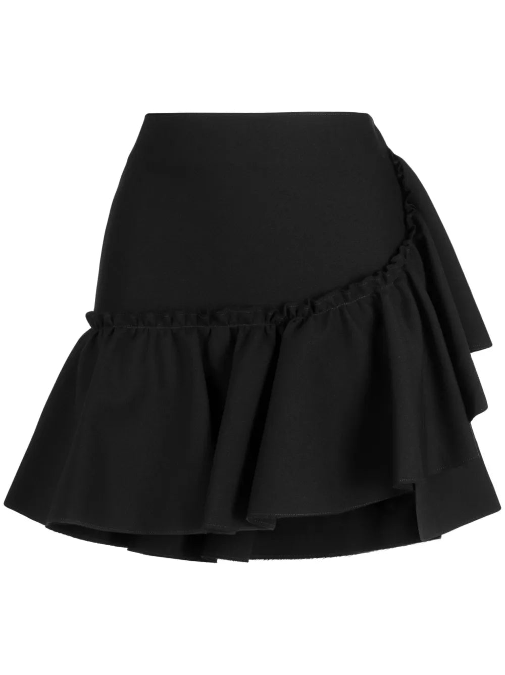 Ruffle-Detailing High-Waist Skirt