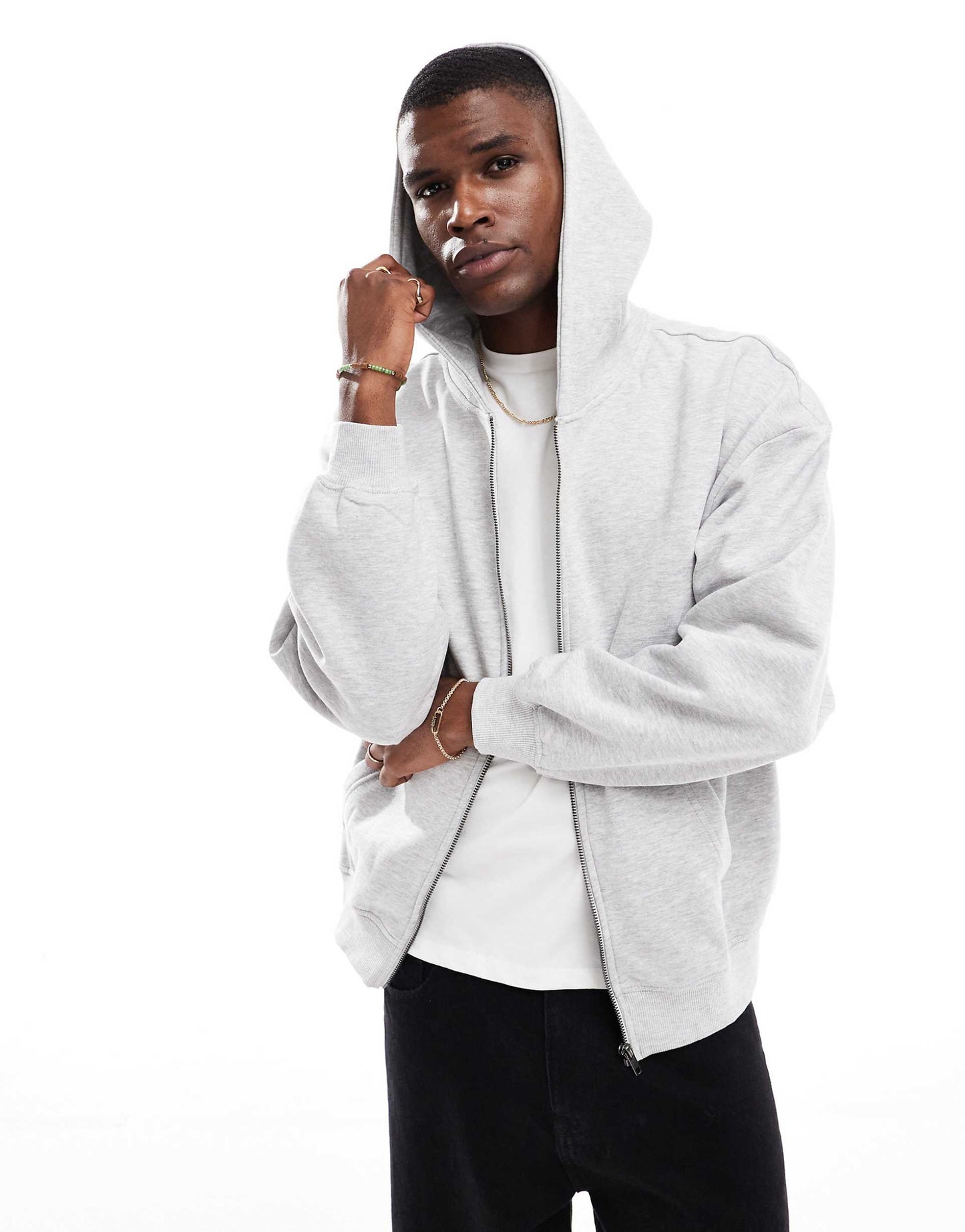 Oversized Zip Thru Hoodie