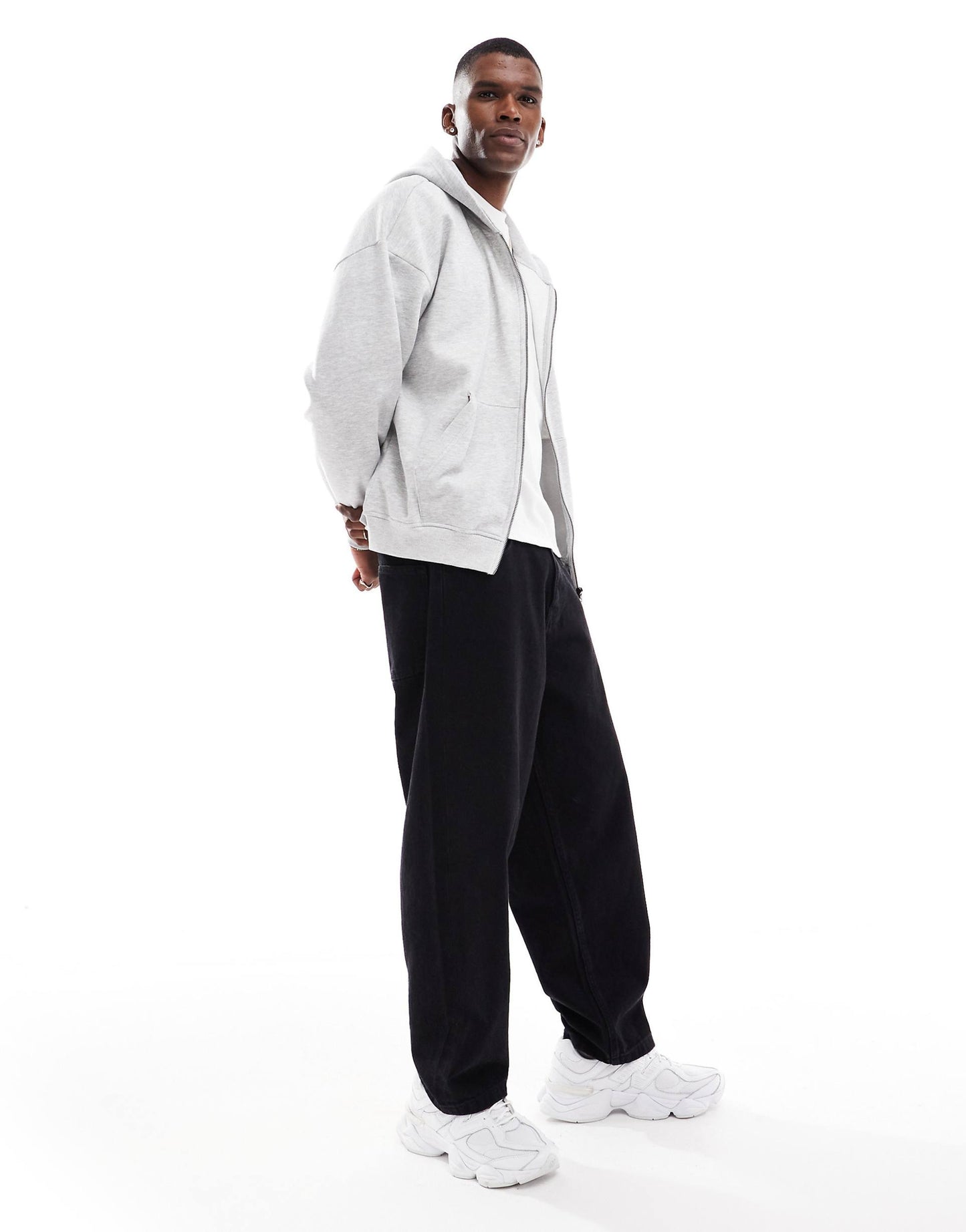 Oversized Zip Thru Hoodie