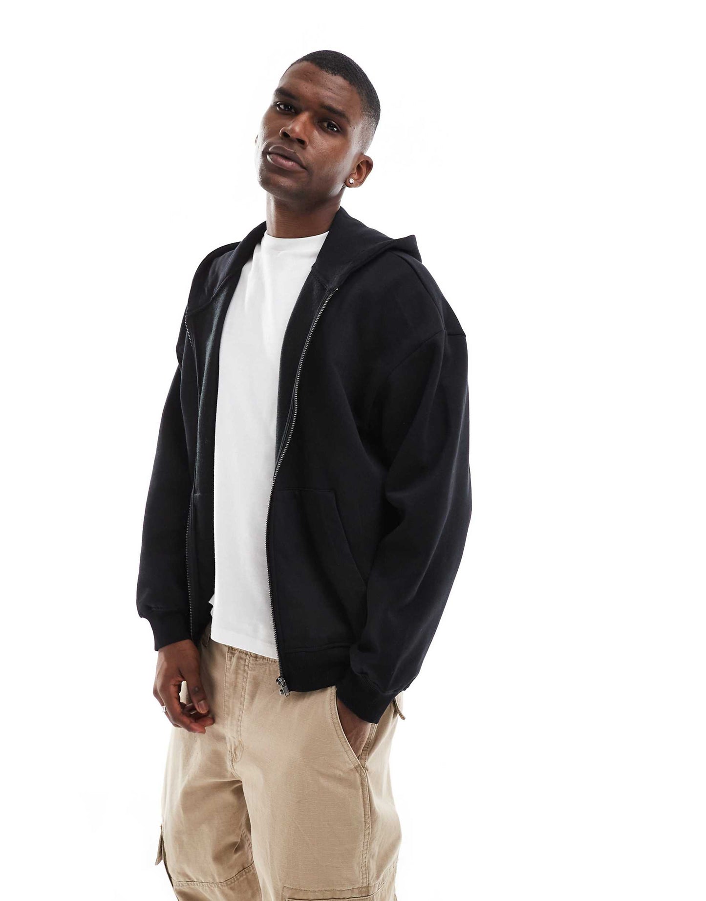 Oversized Zip Thru Hoodie