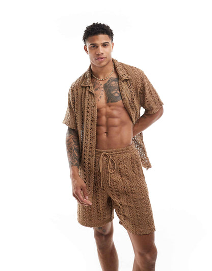 Knit Beach Shirt Co-Ord