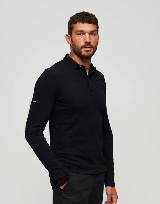 Studios Long Sleeve Jersey Polo Shirt