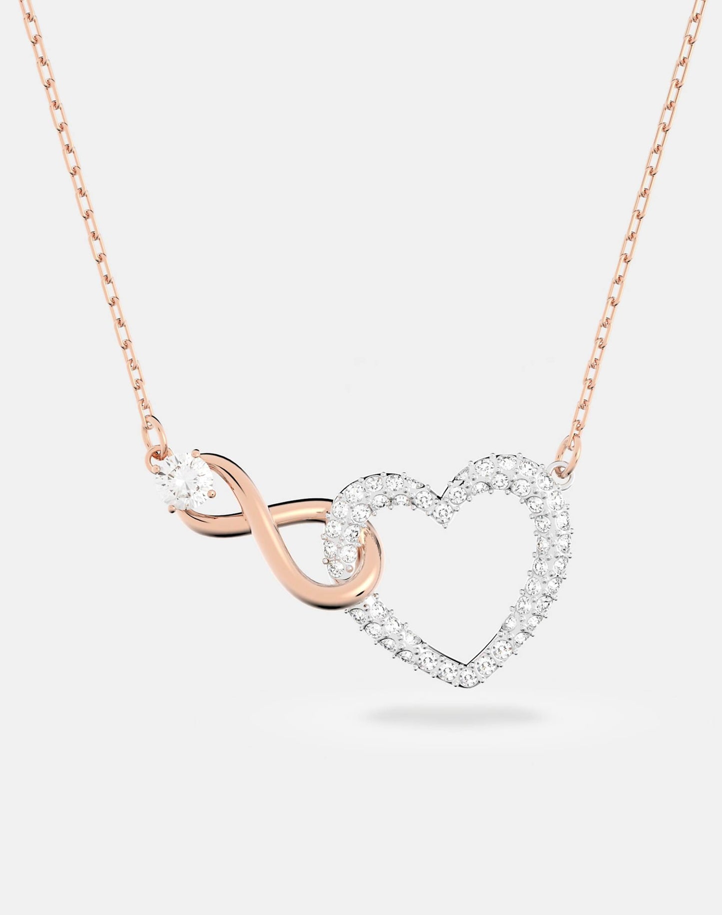 Hyperbola Necklace With Infinity And Heart