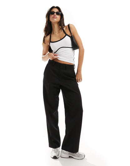 Contrast Seam Halter Top