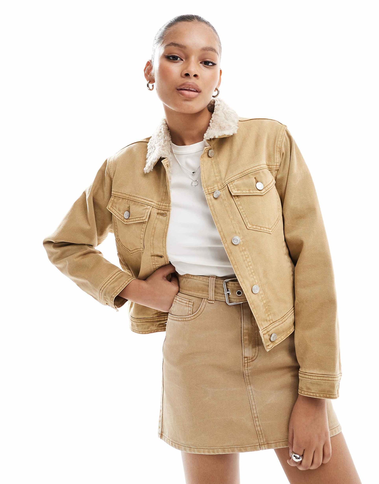 Denim Borg Jacket