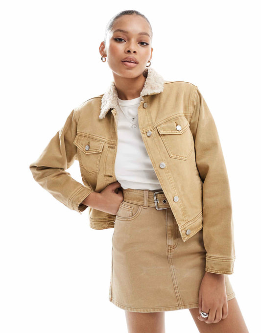 Denim Borg Jacket