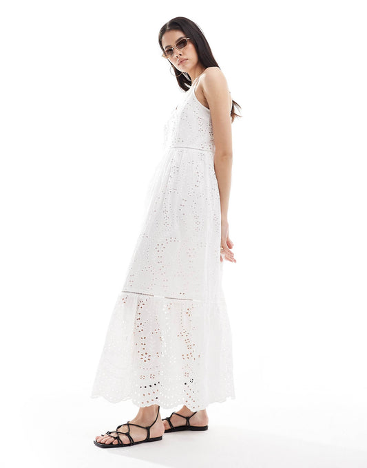 Broderie Maxi Cami Dress