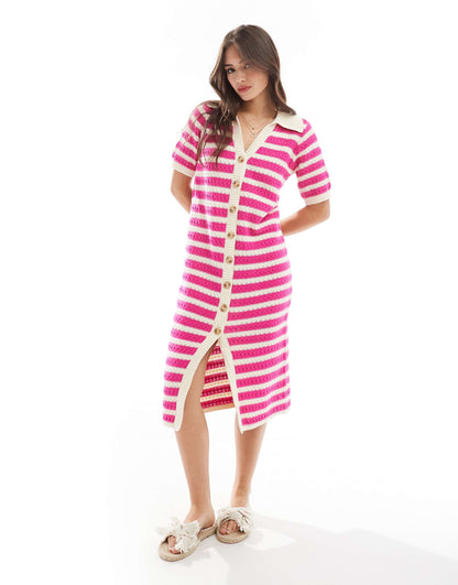 Crochet Midi Dress