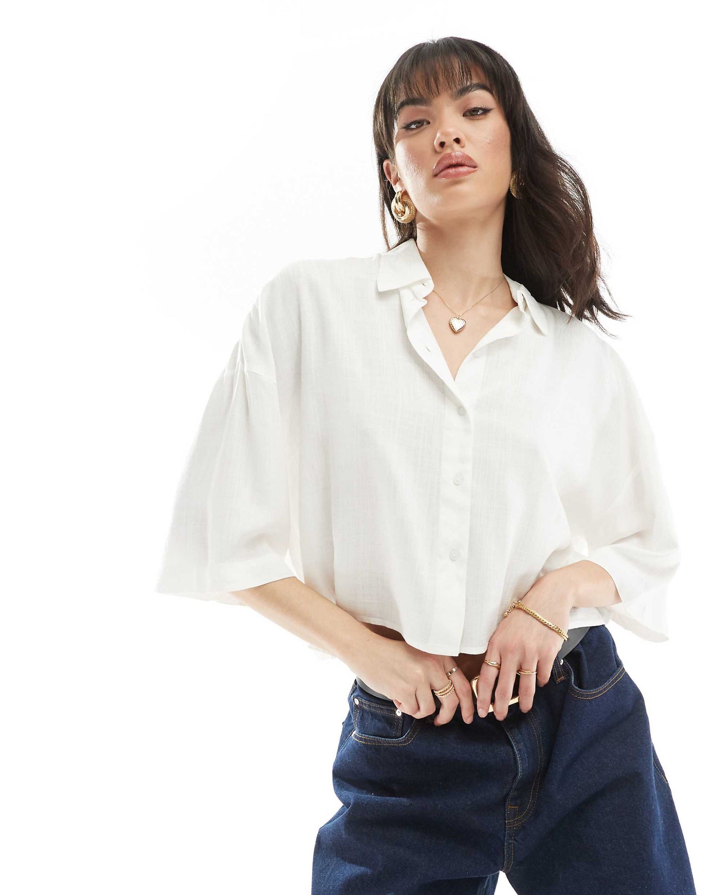 Lightweight Cropped Boxy Shirt