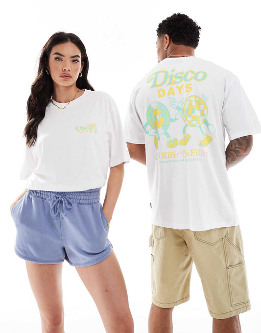 Oversized T-Shirt With Disco Back Print