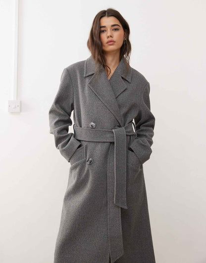 Belted Wrap Formal Coat