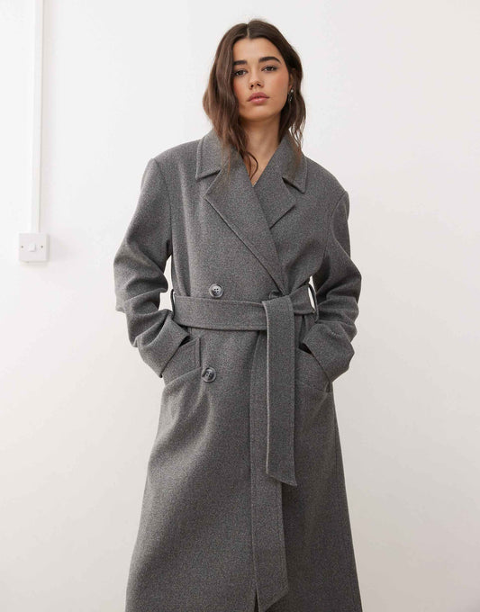 Belted Wrap Formal Coat