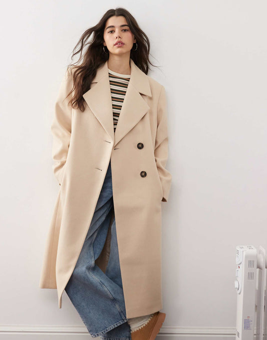Brushed Oversized Maxi Coat