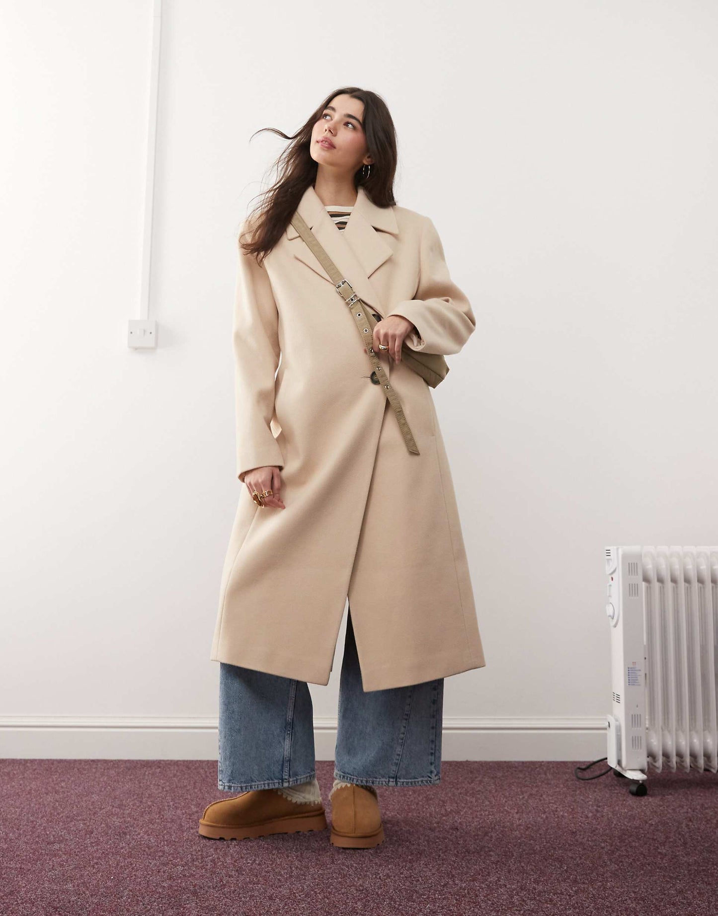 Brushed Oversized Maxi Coat