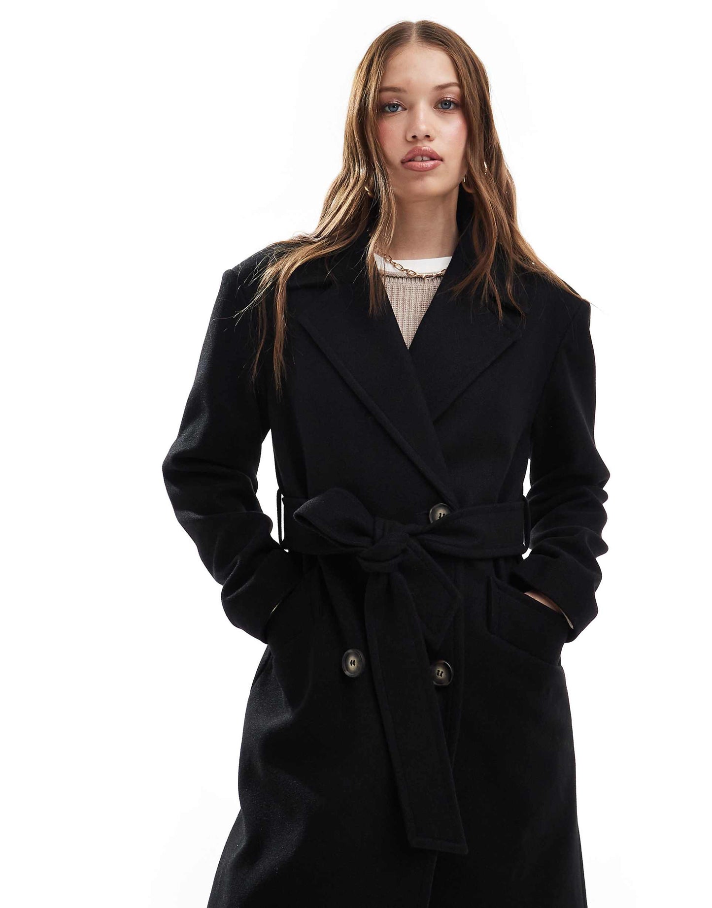 Belted Wrap Formal Coat