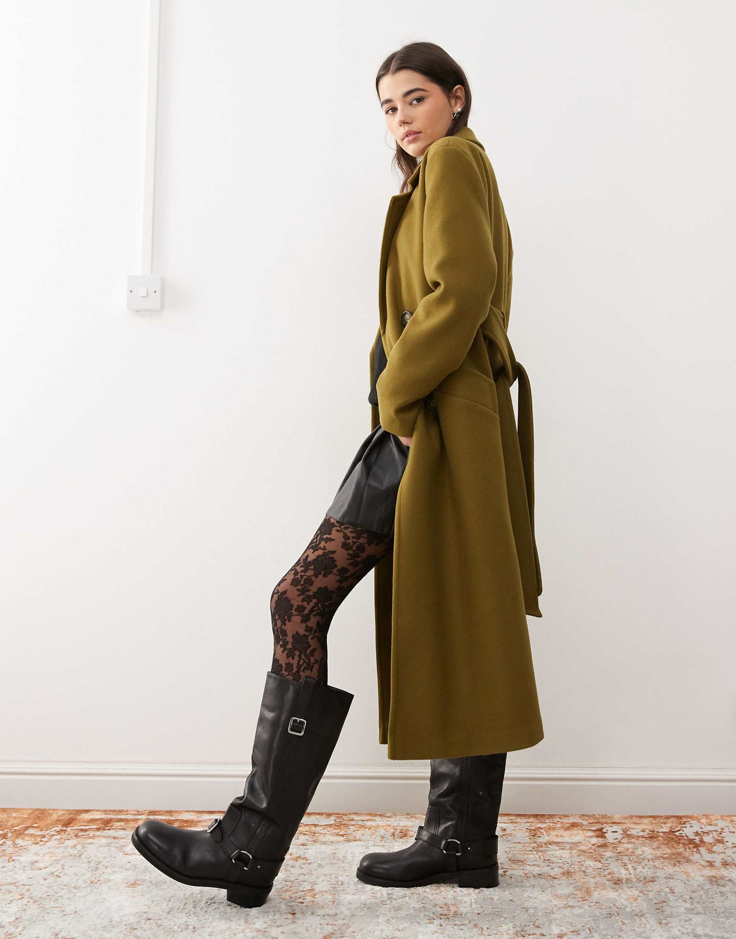 Belted Wrap Formal Coat