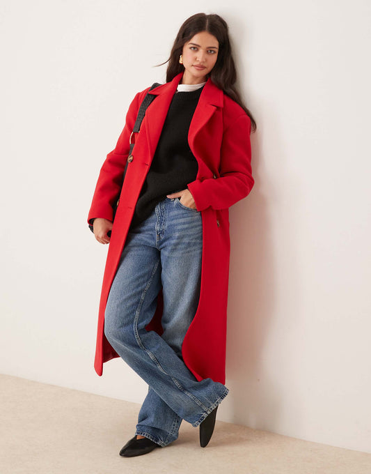 Belted Wrap Formal Coat