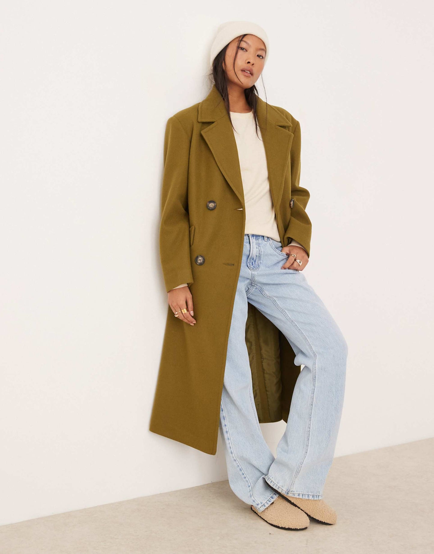 Petite Belted Wrap Formal Coat