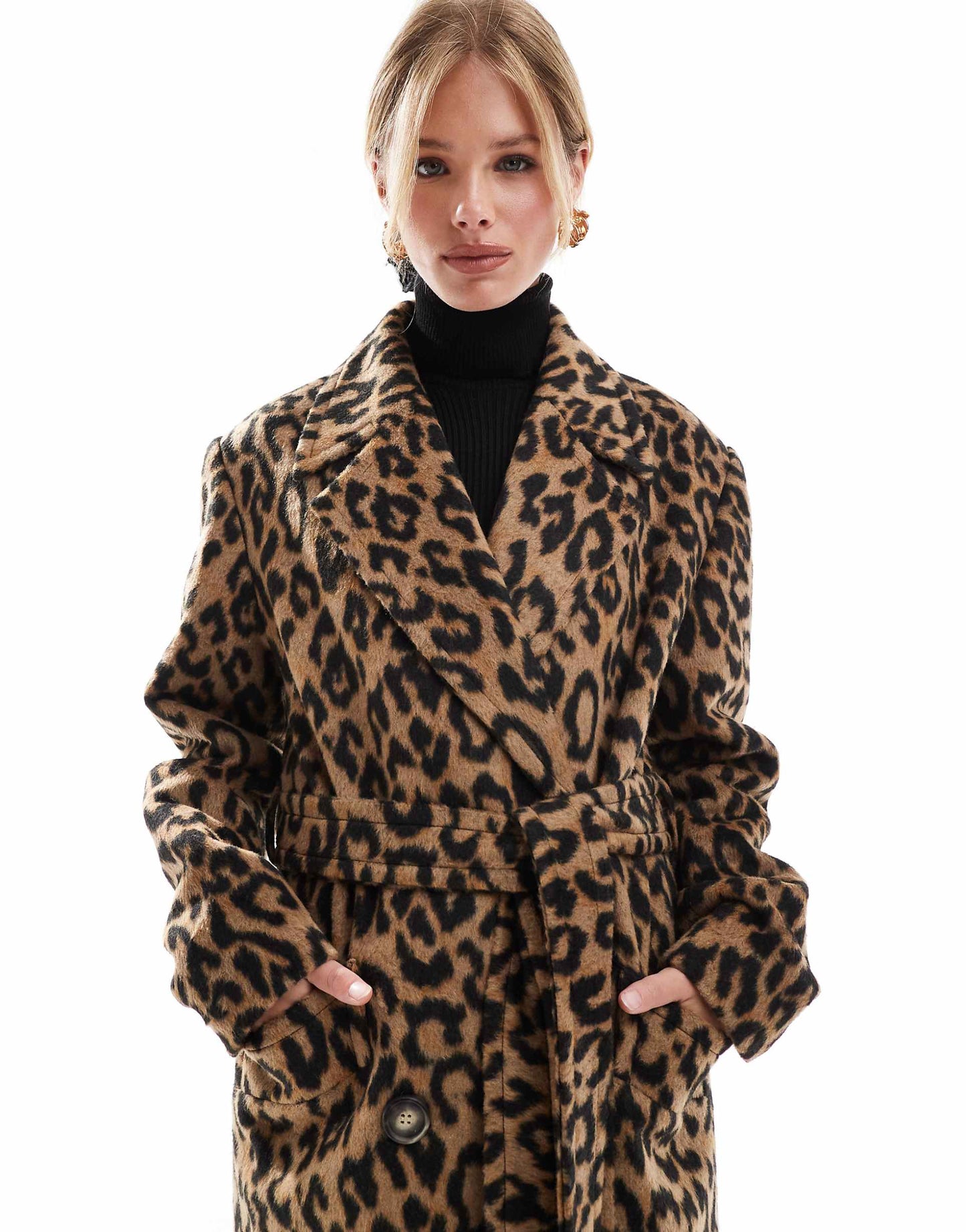 Belted Wrap Formal Coat